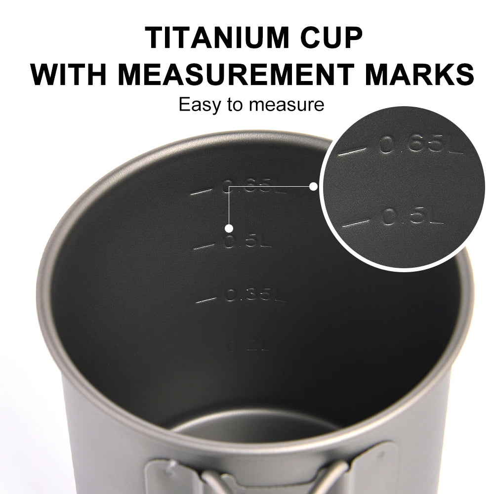 Titanium Cup Tourist Tableware