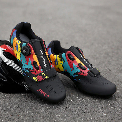 Professional Athletic Bicycle Shoes Men Rubber Self-Locking