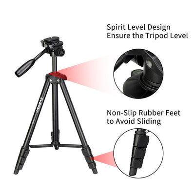 Portable Floor-Standing Aluminum Photography Tripod, Suitable for Telescope Digital