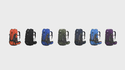 60-L Camping Hiking Backpacks For Climbing With Rain Cover