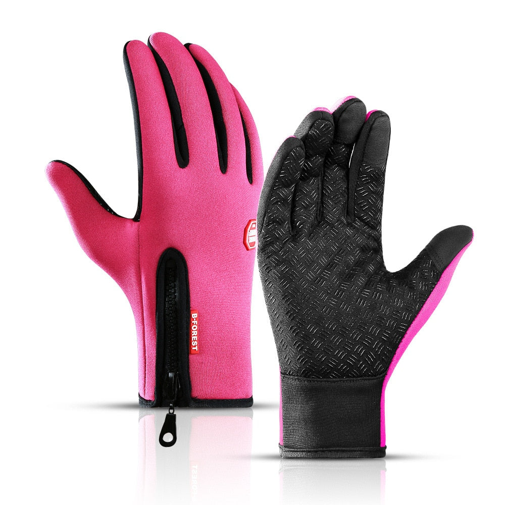 Winter cycling gloves Warm Touchscreen can Waterproof Outdoor Bike Skiing