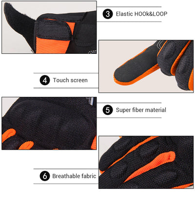Gloves can touch screens and have breathable power