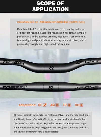 Mtb Carbon Handlebar Bicycle Handlebar 31.8*580-720/740/760mm Matt Black Handlebars For Mountain Bike Accessories