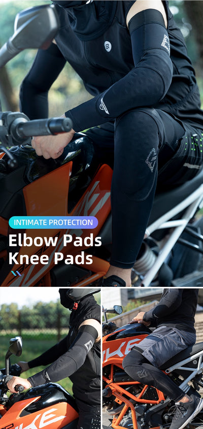 elbow pad and a protective bike knee pad