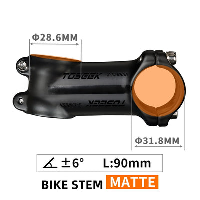 Ultralight Aluminum Bike Handlebar Stem 6/17 Degree Mtb Stem 50mm-120mm Power Mtb 31.8mm  Mountain Bike Stem
