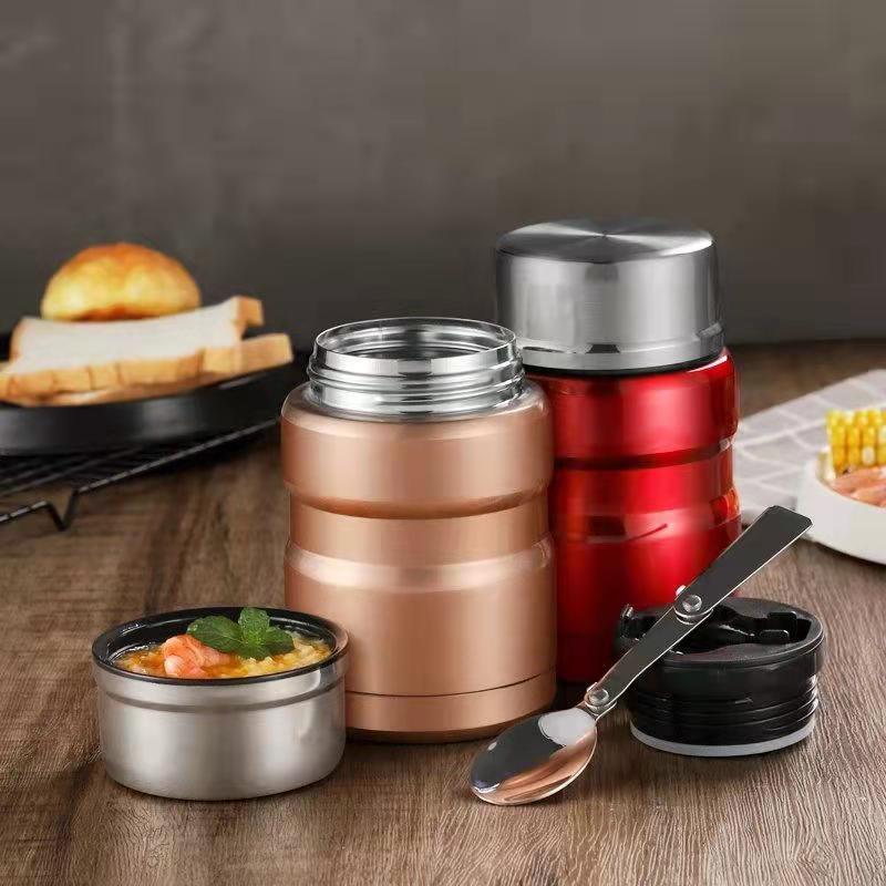 Insulated Lunch Box Soup with Spoon Containers