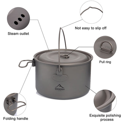 Camping Tableware by Outdoor Cooking Pot