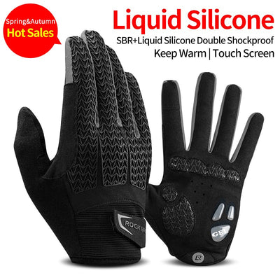 Windproof Cycling Gloves Touch Screen Riding MTB Bike Bicycle Gloves Thermal Warm