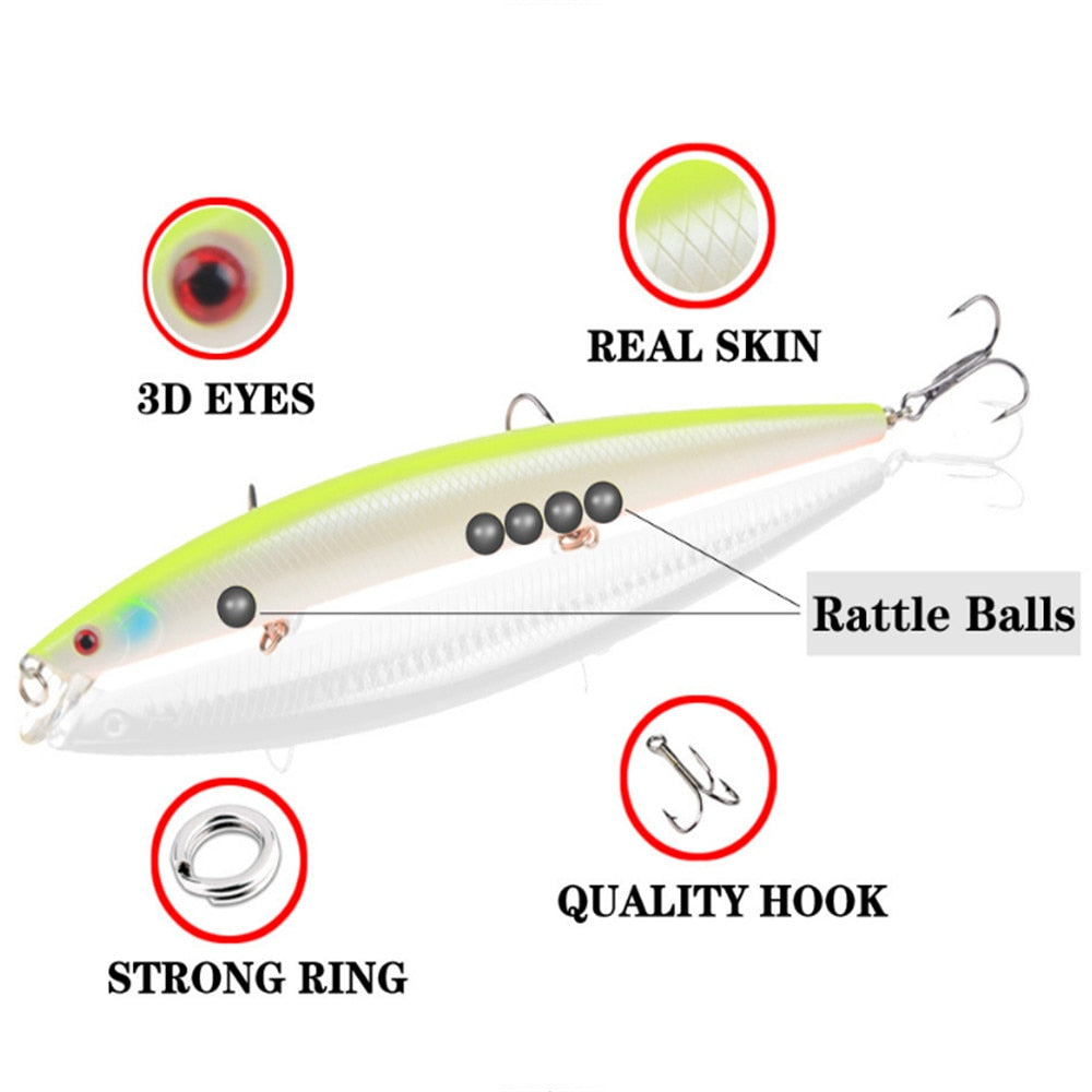 1pcs 18cm 24g Fishing Lure Laser Hard Artificial Bait