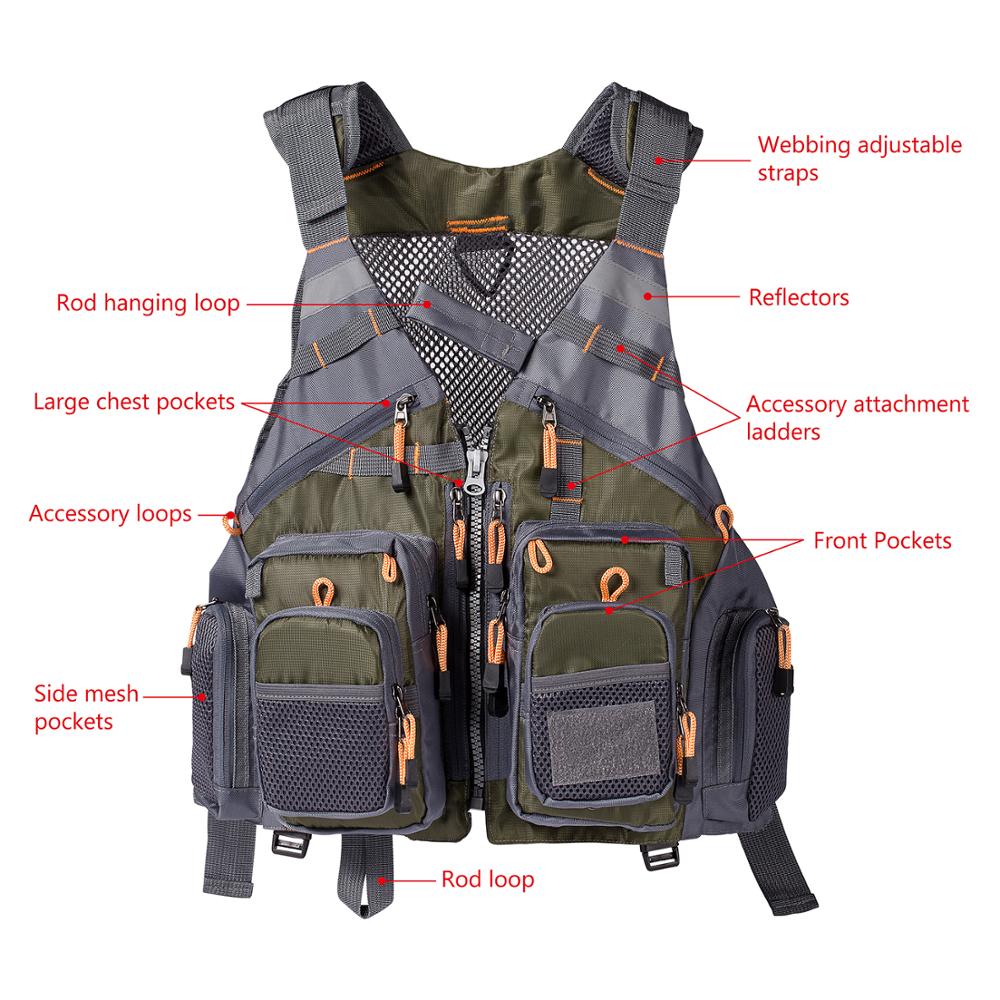 Breathable Fishing Vest Outdoor Sports