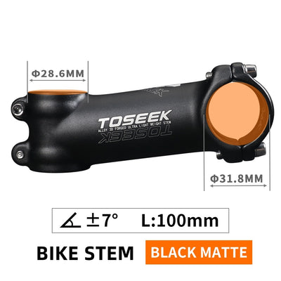 Ultralight Bicycle Handlebar Stem 7 Degree 35 Degree Mtb Stem 35mm 45mm Power Mtb 31.8mm Aluminum Spare Parts For Bicycle
