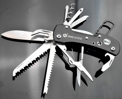 Folding Knife Multi-Tool Stainless-Steel 91mm