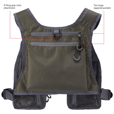 Ultra Lightweight Fly Fishing Vest for Men and Women Portable Chest