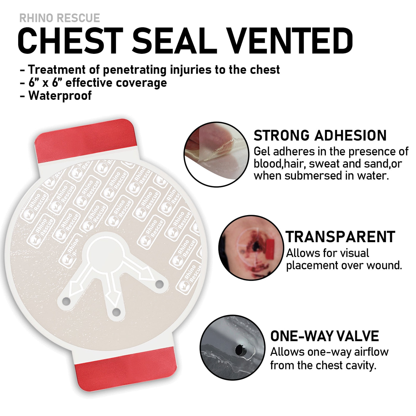 Chest Seal Medical Prevent Puncture Wounds Dressing