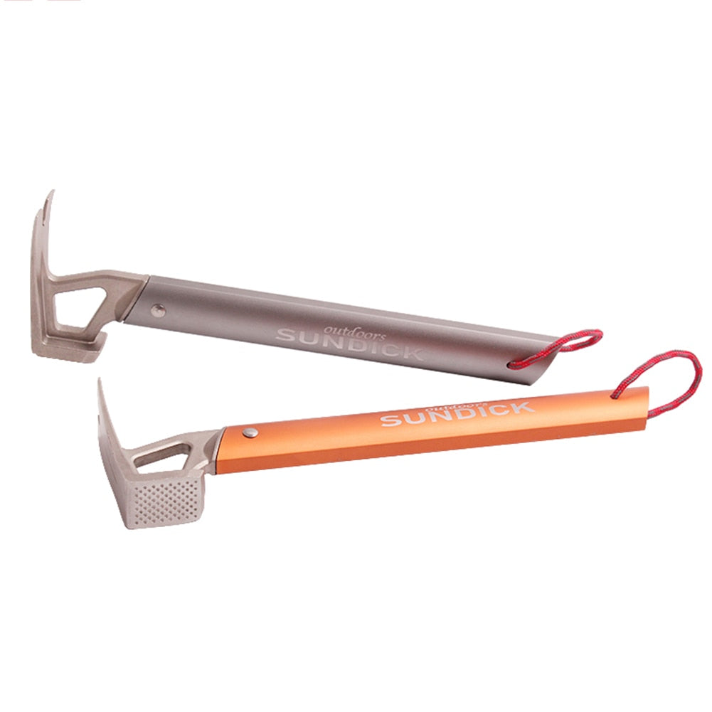 Tent Camping Hammer Tent Nail Puller Tent Peg Stainless Steel 