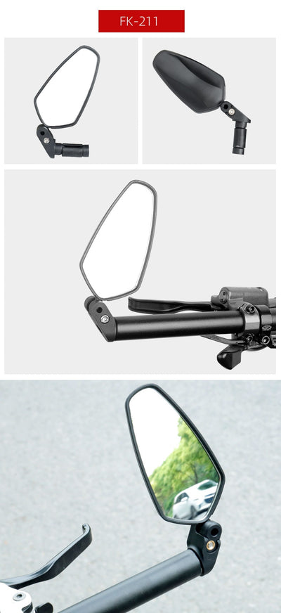 Flat Lens Rear View Sight Reflector Angle Adjustable