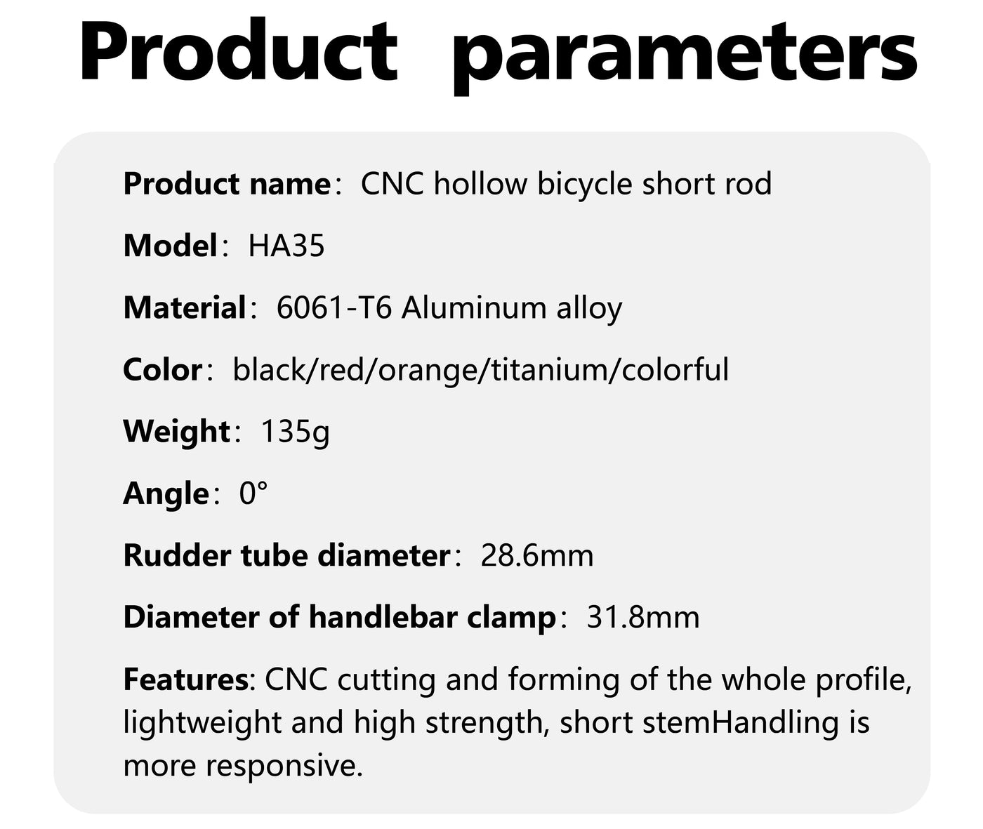 Power Stem Road Bike Mountain Bicycle Bridge Short Power 35mm Rod Handlebar Table Adjustable Stem Riser 31 8 Cycling