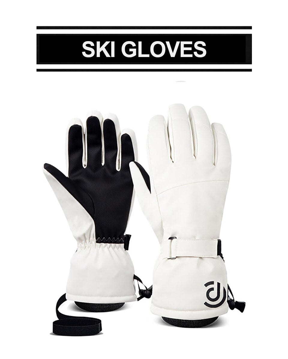 Men and Women's Winter Warm Windproof Waterproof Touch-Screen Fleece Non-slip Gloves