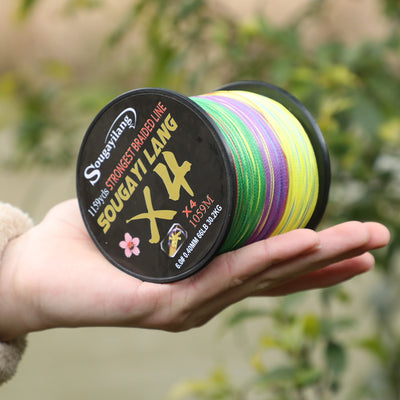 Braided Line 4X 100/300m 5 Color All for Fishing Line MaxDrag 66LB Multifilament PE Line for Saltwater Sea Fishing