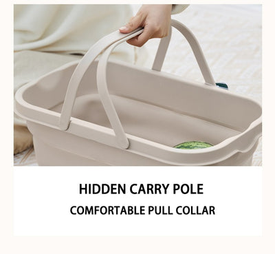 Folding Picnic Pouch Basket Camping Large Capacity
