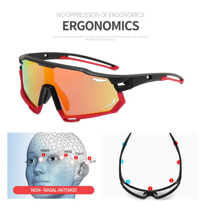 Photochromic Sports Glasses for Men and Women Cycling UV400