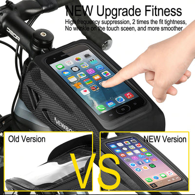 Bicycle Bag Waterproof Touch Screen Cycling Bag Top Front Tube Frame MTB