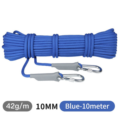 Outdoor Auxiliary Rope Trekking Hiking Accessories Floating Rope Climbing 10mm Diameter High Strength Cord Safety Rope