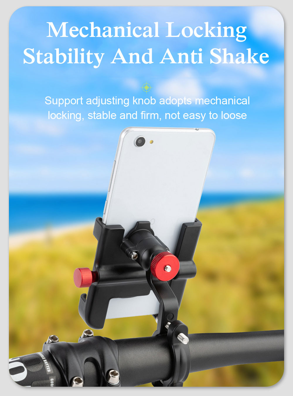 MTB Phone Mount Stand Bicycle Holder 360° Rotatable