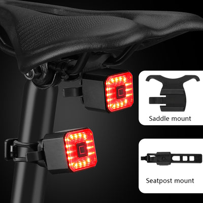 Tail Light USB Charging Safety Rear Light Warning IPX4 Waterproof