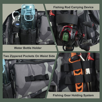 Multifunction Fishing Bag Waterproof Wear resistant Scratch