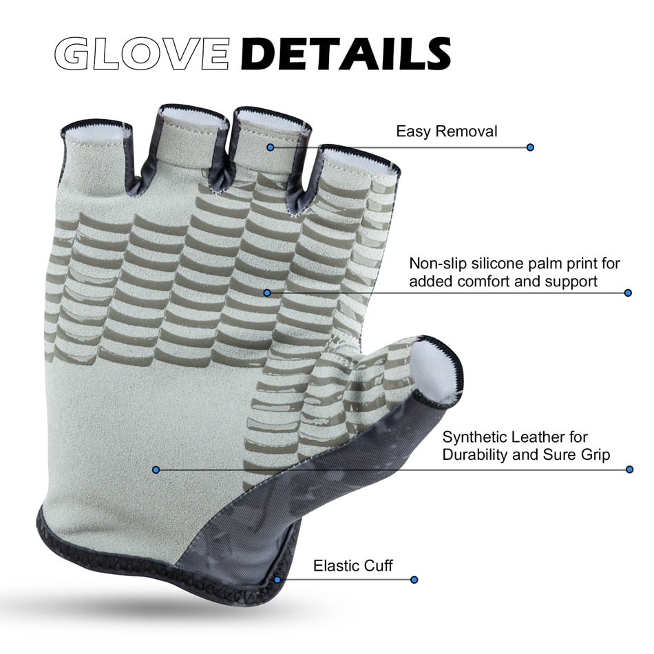 Summer UV Protection Half Finger Gloves