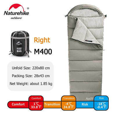 Sleeping Bag M180 Lightweight Cotton Sleeping Bag Washable Winter Sleeping Bag