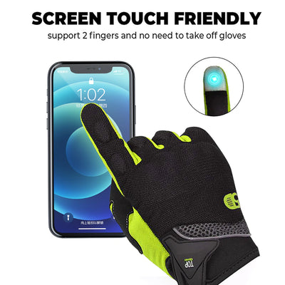 Gloves can touch screens and have breathable power
