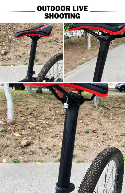 Carbon Seatpost 27.2/30.8/31.6mm Matte Black MTB/Road Bike Seat Post Offset 0mm Bicycle Seat Post Length 400mm Bike Parts