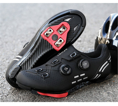 Speed Mountain Bicycle Shoes Flat Carbon SPD Pedals Racing Biking