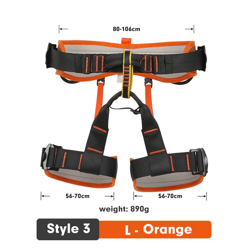 Professional Outdoor Sports Safety Belt Rock Mountain Climbing Harness Waist Support Half-body harness Aerial