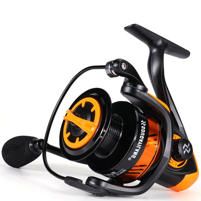 Fishing Reel 5.2:1 Gear Ratio 5BB Spinning Reel Max Drag 10Kg Carp Fishing Reel with Aluminum Spool for Saltwater