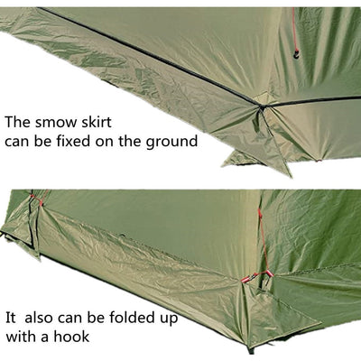 Tent With Snow Skirt Ultralight Teepee With A Chimney Hole